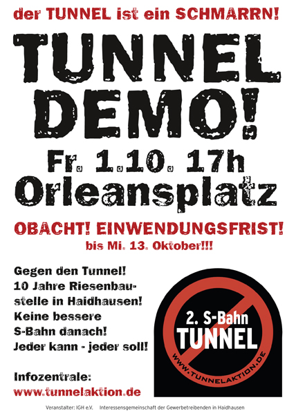 Der Tunnel ist ein Schmarrn, Demo am Freitag! 4