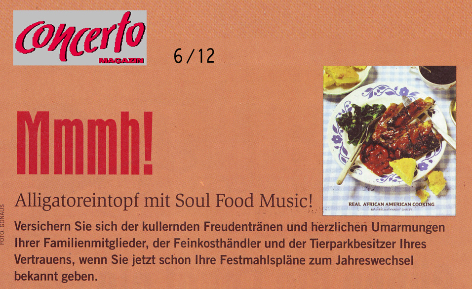 Soulfood Concerto im Magazin