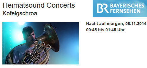 Kofelgschroa - Live im bayerischen Fernsehen 1