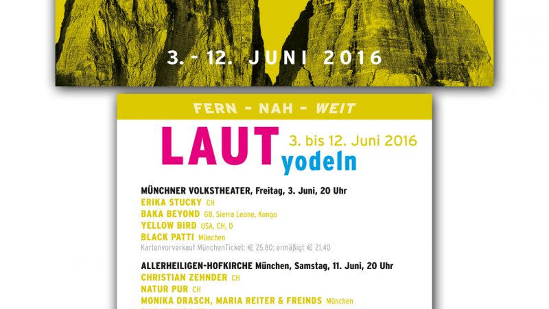 Laut-Yodeln-Festival: 3-12 Juni 2016